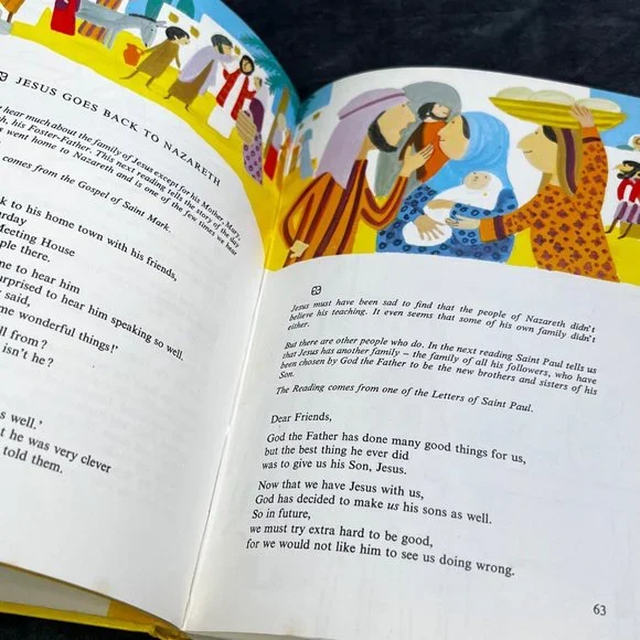 Listen Themes From the Bible Retold for Children AJ McCallen 1981 HC - Picture 7 of 8